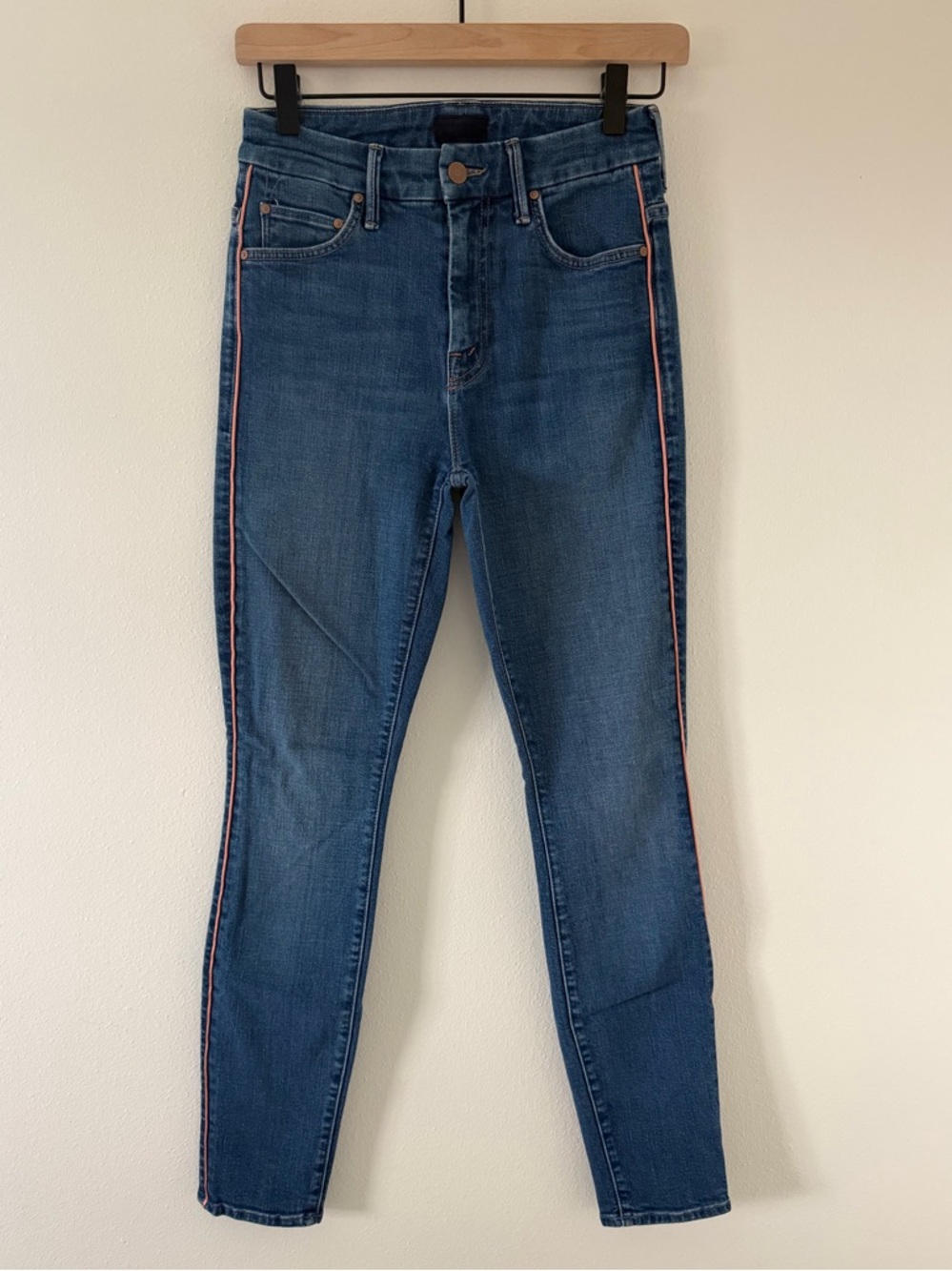 MOTHER denim High Waisted Looker What I had Before I Had You coquette jeans 25